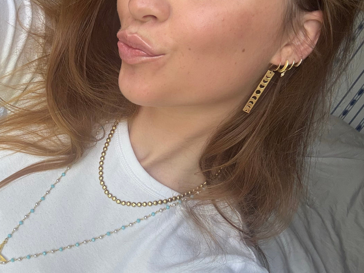 Crescent earrings