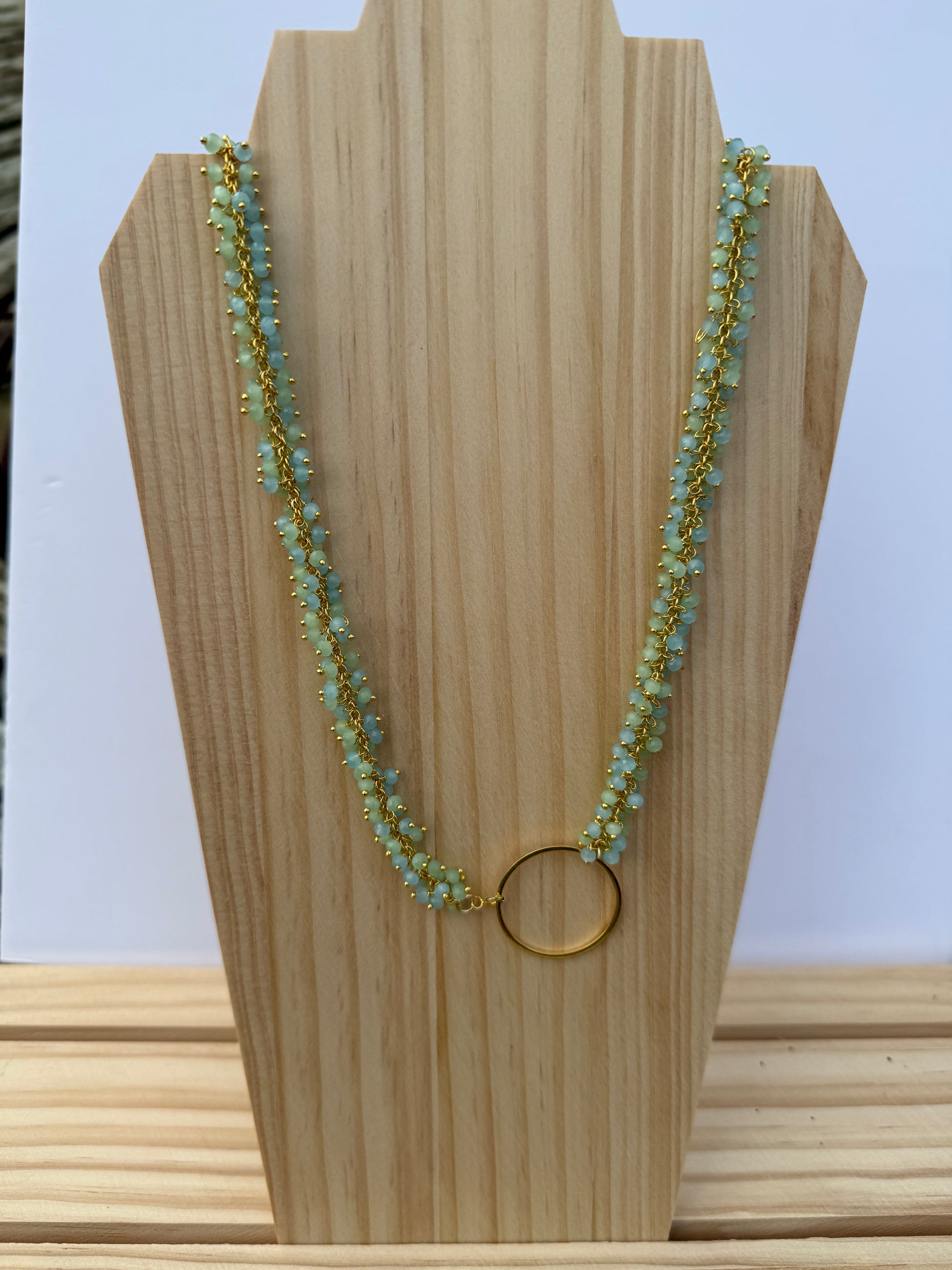 Turquoise loop Statement necklace