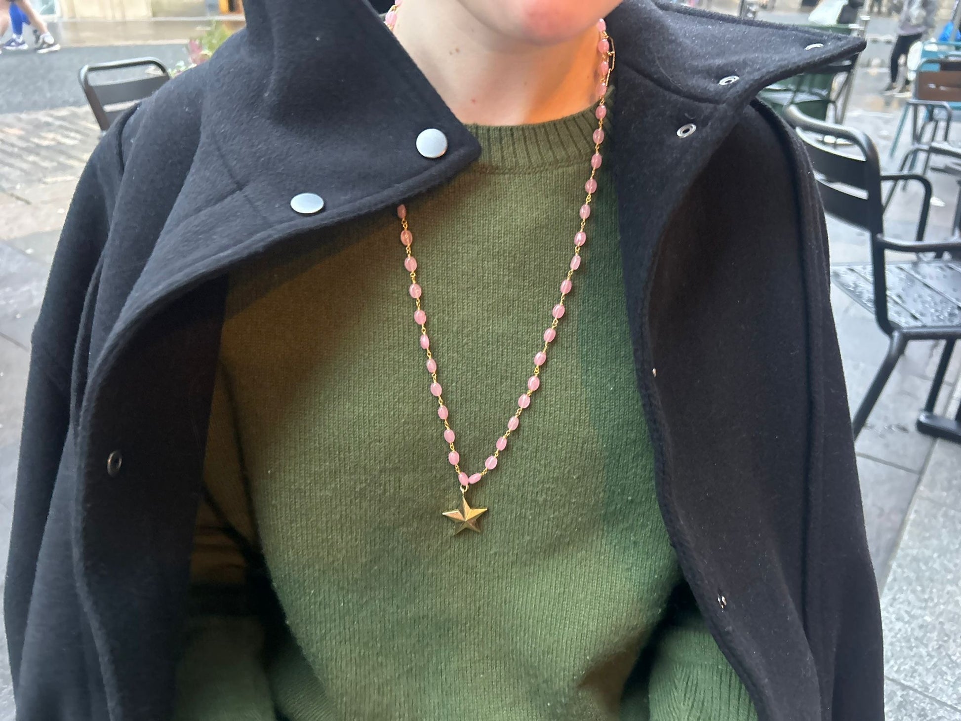 Long pink star stacker