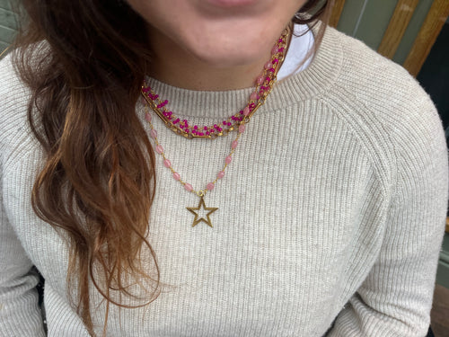 Candy pink star stacker